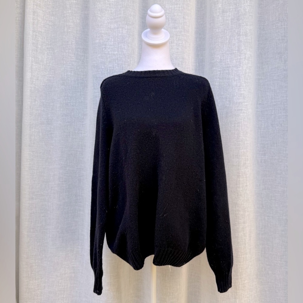 Blumarine Uomo Wool Blend Crewneck navy blue Sweaters Sz M